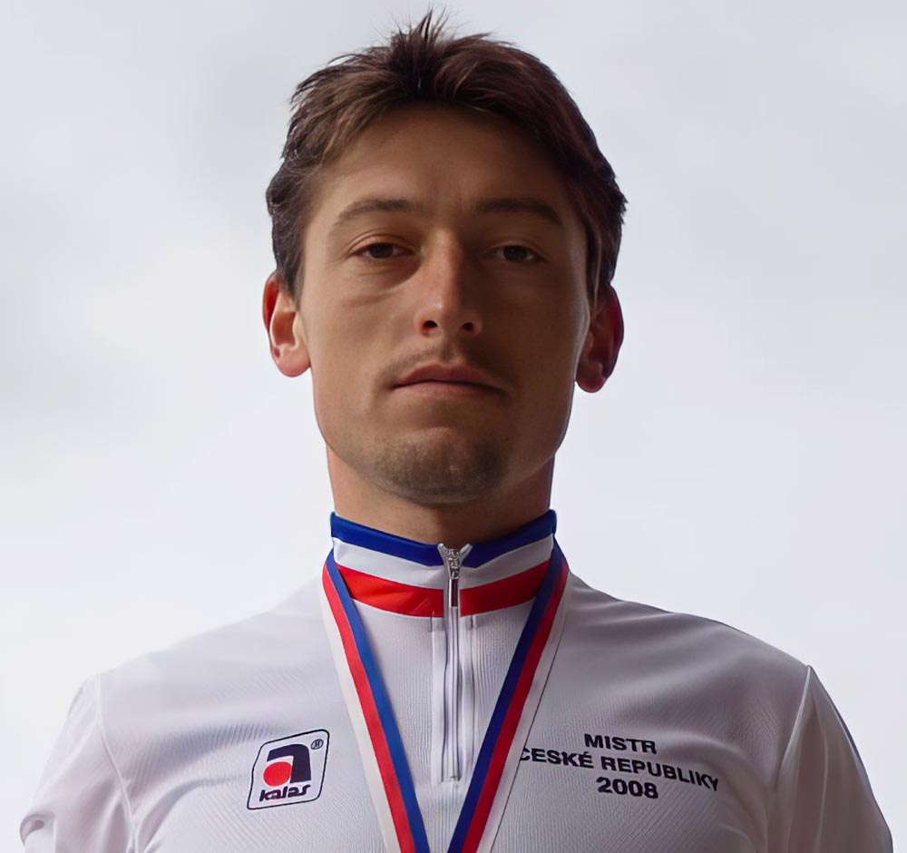 Portrét / profil cyklista Rostislav Krotký (mistr ČR 2008)